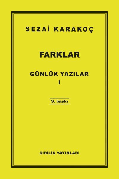 Günlük Yazılar 1 - Farklar Günlük Yazılar 1 - Farklar