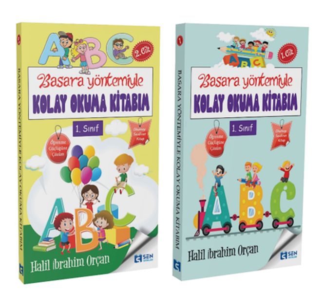 Basara Yöntemiyle Kolay Okuma Kitabım 1-2 Cilt Set Basara Yöntemiyle Kolay Okuma Kitabım 1-2 Cilt Set