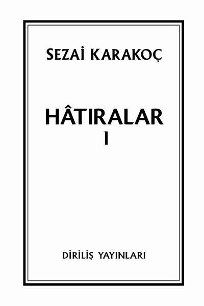 Hatıralar I Hatıralar I