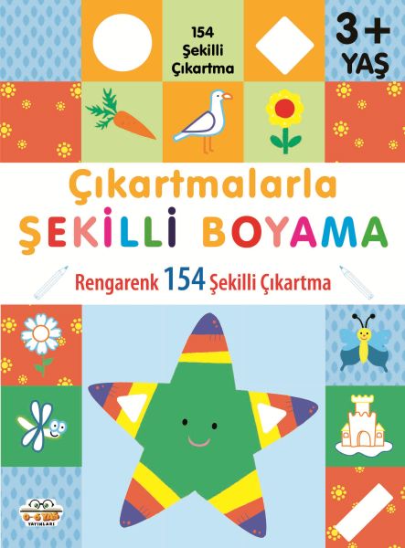 Çıkartmalarla Şekilli Boyama 3 Yaş Üstü Çıkartmalarla Şekilli Boyama 3 Yaş Üstü