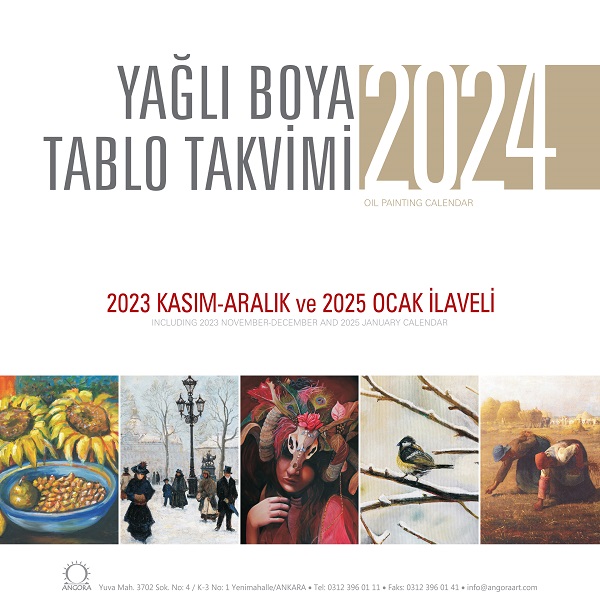 Yağlı Boya Tablo Takvimi 2024 Duvar Takvimi Yağlı Boya Tablo Takvimi 2024 Duvar Takvimi
