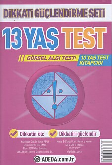 Dikkati Güçlendirme Seti 13 Yaş Test Dikkati Güçlendirme Seti 13 Yaş Test