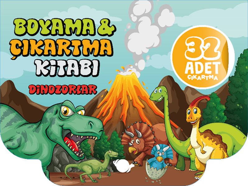 Dinozorlar Boyama ve Çıkartma Kitabı Dinozorlar Boyama ve Çıkartma Kitabı