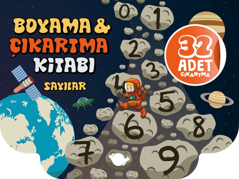 Sayılar Boyama ve Çıkartma Kitabı Sayılar Boyama ve Çıkartma Kitabı