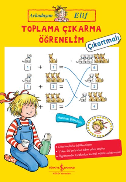 Toplama Çıkarma Öğrenelim - Arkadaşım Elif - Çıkartmalı Toplama Çıkarma Öğrenelim - Arkadaşım Elif - Çıkartmalı