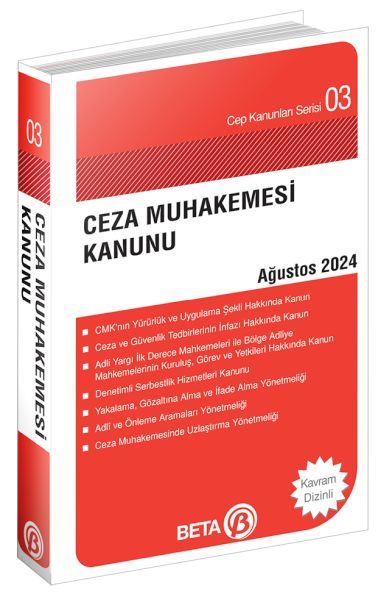 Cep Kanunları Serisi 03 - Ceza Muhakemesi Kanunu (Cep Boy) Cep Kanunları Serisi 03 - Ceza Muhakemesi Kanunu (Cep Boy)