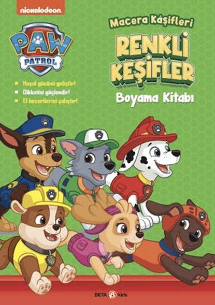 Paw Patrol Macera Kaşifleri Renkli Keşifler Boyama Kitabı Paw Patrol Macera Kaşifleri Renkli Keşifler Boyama Kitabı