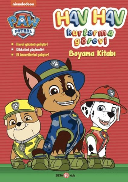 Paw Patrol Hav Hav Kurtarma Görevi Boyama Kitabı Paw Patrol Hav Hav Kurtarma Görevi Boyama Kitabı