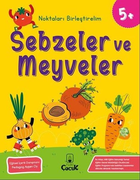 Noktaları Birleştirelim - Sebzeler ve Meyveler +5 Yaş Noktaları Birleştirelim - Sebzeler ve Meyveler +5 Yaş