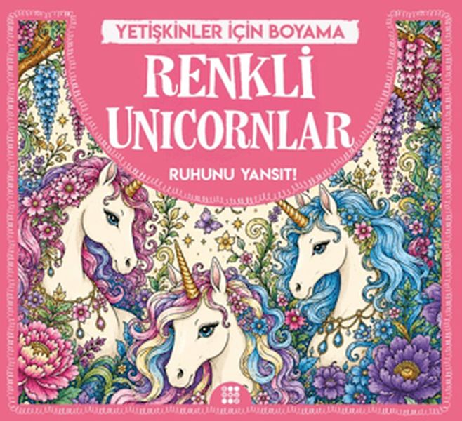 Renkli Unicornlar & Yetişkinler için Boyama Renkli Unicornlar & Yetişkinler için Boyama