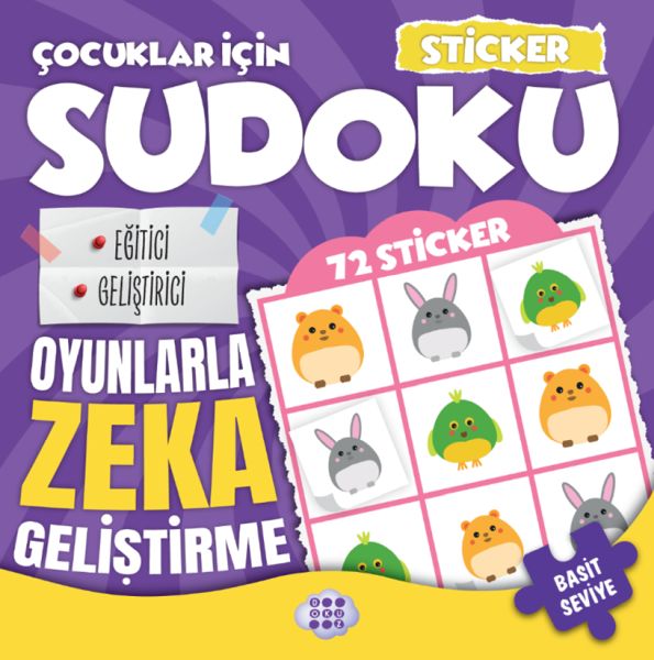 Çocuklar için Sudoku - Sticker Hediyeli Basit Seviye 2 Çocuklar için Sudoku - Sticker Hediyeli Basit Seviye 2
