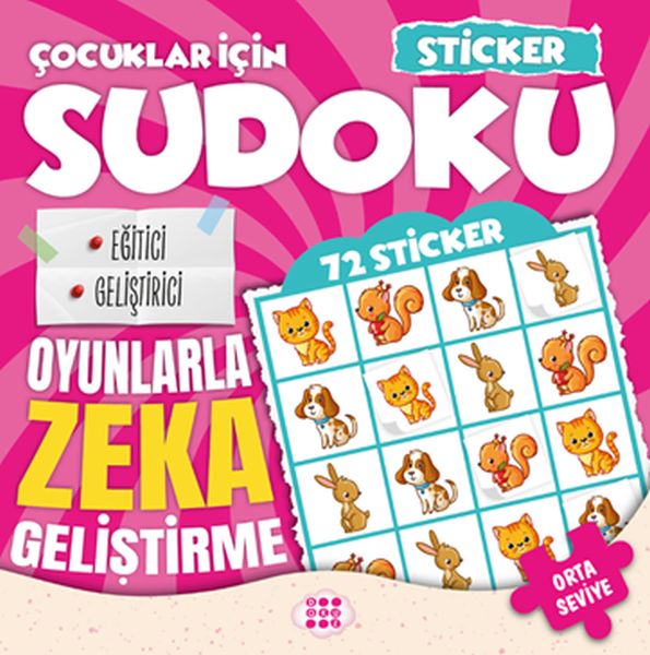Çocuklar için Sudoku - Sticker Hediyeli Orta Seviye 1 Çocuklar için Sudoku - Sticker Hediyeli Orta Seviye 1