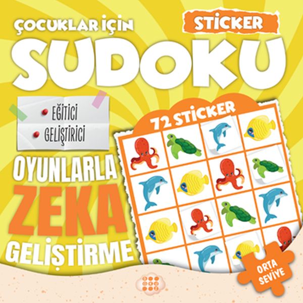Çocuklar için Sudoku - Sticker Hediyeli Orta Seviye 2 Çocuklar için Sudoku - Sticker Hediyeli Orta Seviye 2