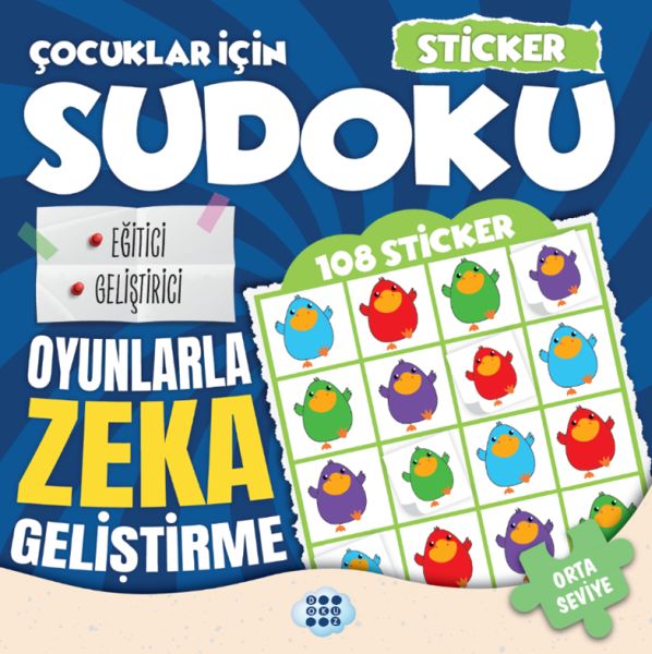 Çocuklar için Sudoku - Sticker Hediyeli Orta Seviye 3 Çocuklar için Sudoku - Sticker Hediyeli Orta Seviye 3