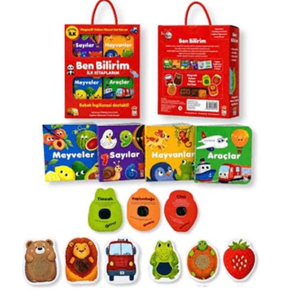 Ben Bilirim İngilizce Destekli İlk Kitaplarım (4 kitap + 6 Magnetli Dokun Hisset Kart) Ben Bilirim İngilizce Destekli İlk Kitaplarım (4 kitap + 6 Magnetli Dokun Hisset Kart)