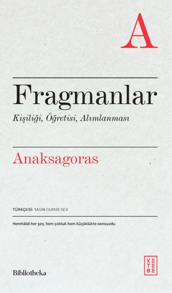 Fragmanlar Kişiliği, Öğretisi, Alımlanması Fragmanlar Kişiliği, Öğretisi, Alımlanması