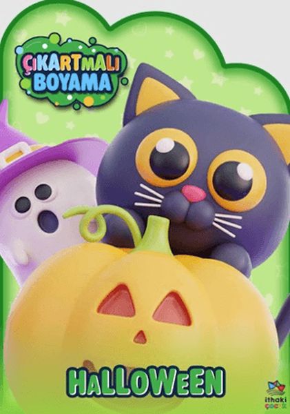 Halloween Zamanı - Çıkartmalı Boyama Kitabı Halloween Zamanı - Çıkartmalı Boyama Kitabı
