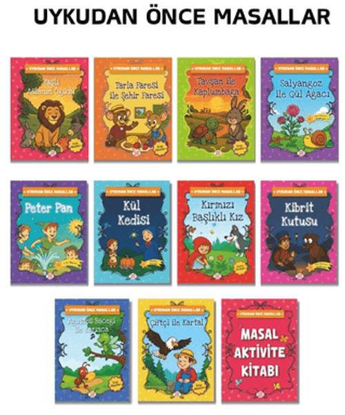Uykudan Önce Masallar Seti (10 Kitap +1 Aktivite Takım)