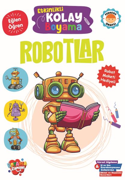 Etkinlikli Kolay Boyama -Robotlar Etkinlikli Kolay Boyama -Robotlar