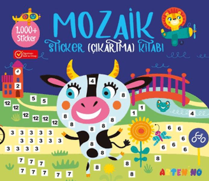 Mozaik Sticker Çıkartma Kitabı - Lacivert Mozaik Sticker Çıkartma Kitabı - Lacivert