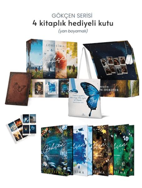 Gökçen Serisi - Yan Boyamalı Hediyeli Kutu