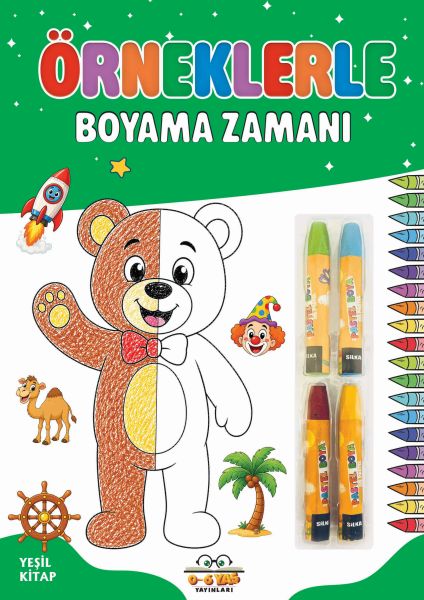 Örneklerle Boyama Zamanı - Yeşil Kitap Örneklerle Boyama Zamanı - Yeşil Kitap
