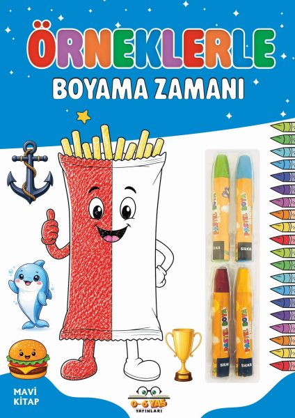Örneklerle Boyama Zamanı - Mavi Kitap Örneklerle Boyama Zamanı - Mavi Kitap