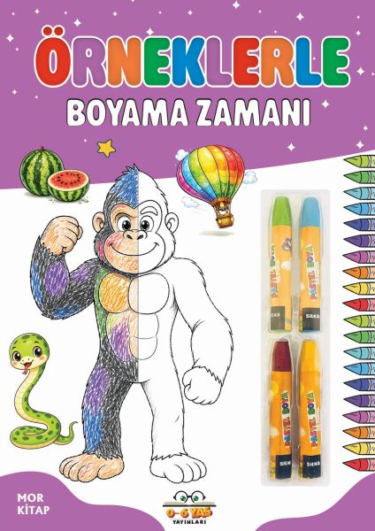 Örneklerle Boyama Zamanı - Mor Kitap Örneklerle Boyama Zamanı - Mor Kitap