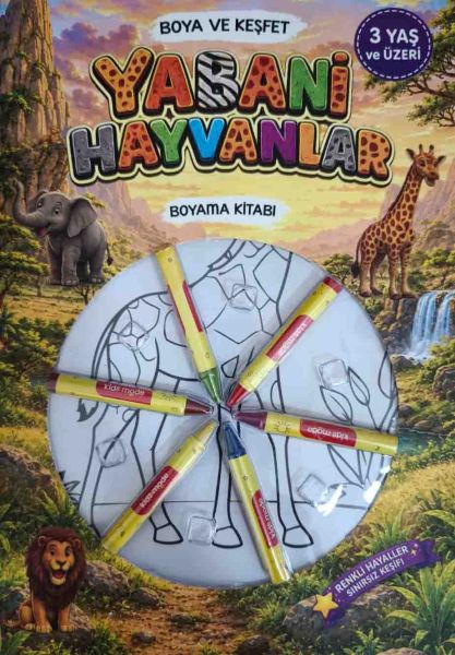 Boya Keşfet- Yabani Hayvanlar Boyama Kitabı Boya Keşfet- Yabani Hayvanlar Boyama Kitabı