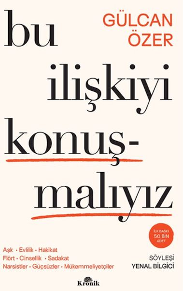 Bu İlişkiyi Konuşmalıyız Bu İlişkiyi Konuşmalıyız