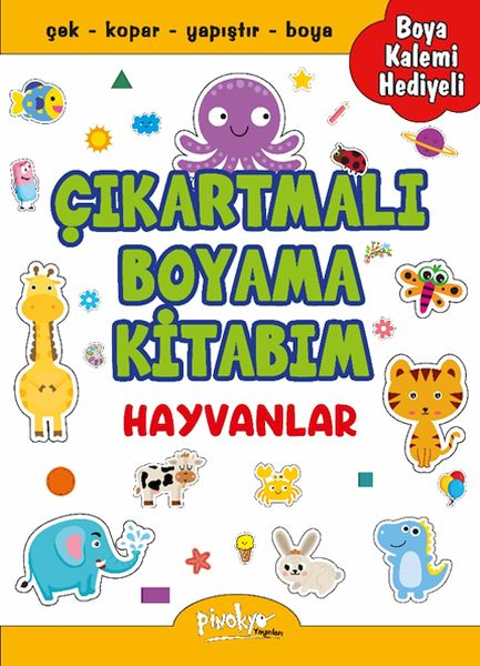 Çıkartmalı Boyama Hayvanlar Çıkartmalı Boyama Hayvanlar