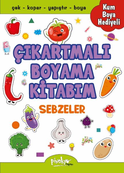 Çıkartmalı Boyama Sebzeler Çıkartmalı Boyama Sebzeler