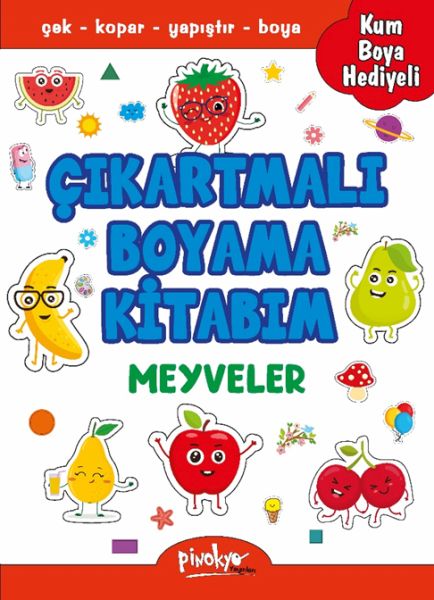 Çıkartmalı Boyama Meyveler Çıkartmalı Boyama Meyveler
