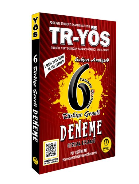 Tasarı Tr-Yös 6 Türkiye Geneli Deneme-Son Format Tasarı Tr-Yös 6 Türkiye Geneli Deneme-Son Format
