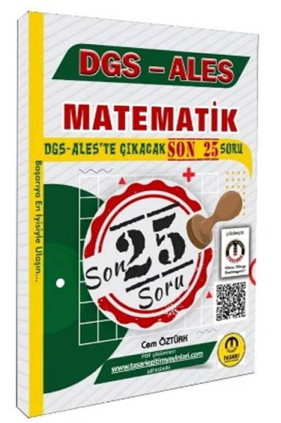 Tasarı DGS ALES Matematik Son 25 Çıkacak Soru Bankası Tasarı DGS ALES Matematik Son 25 Çıkacak Soru Bankası