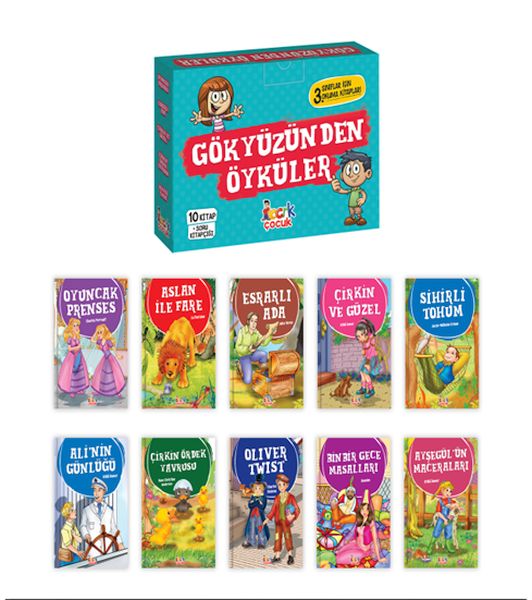 Gökyüzünden Öyküler - (10 Kitap+Soru Kitapçığı) Gökyüzünden Öyküler - (10 Kitap+Soru Kitapçığı)