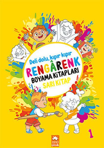 Rengarenk Boyama Kitabı 1 - Sarı Kitap Rengarenk Boyama Kitabı 1 - Sarı Kitap