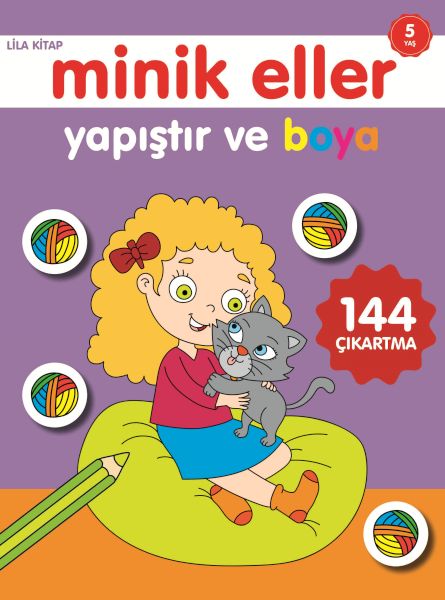 Minik Eller Yapıştır Ve Boya - Lila Kitap Minik Eller Yapıştır Ve Boya - Lila Kitap