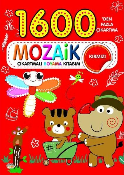 1600 Mozaik Çıkartmalı Boyama Kitabım Kırmızı 1600 Mozaik Çıkartmalı Boyama Kitabım Kırmızı