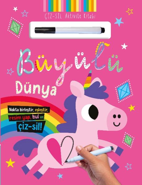 Çiz – Sil Aktivite Kitabı Büyülü Dünya Çiz – Sil Aktivite Kitabı Büyülü Dünya