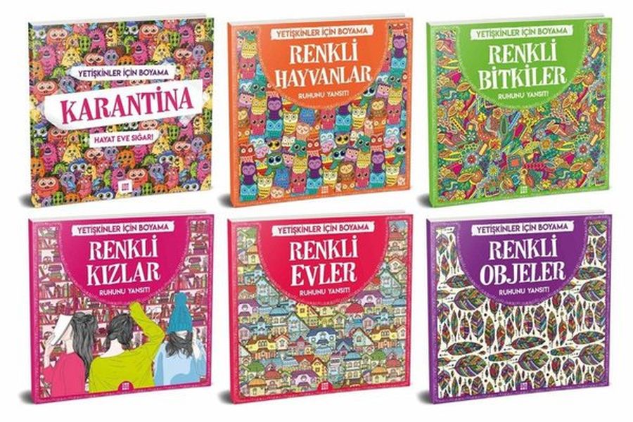 Yetişkinler İçin Boyama Seti 6'lı Yetişkinler İçin Boyama Seti 6'lı