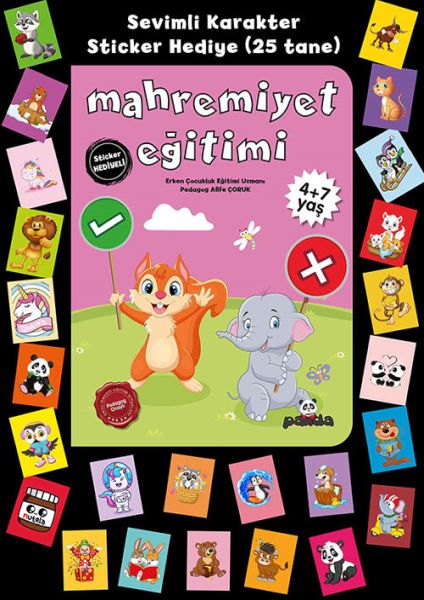 Stickerlı 4+7 Yaş Mahremiyet Eğitimi Stickerlı 4+7 Yaş Mahremiyet Eğitimi