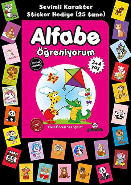Stickerlı 3+4 Yaş Alfabe Öğreniyorum Stickerlı 3+4 Yaş Alfabe Öğreniyorum