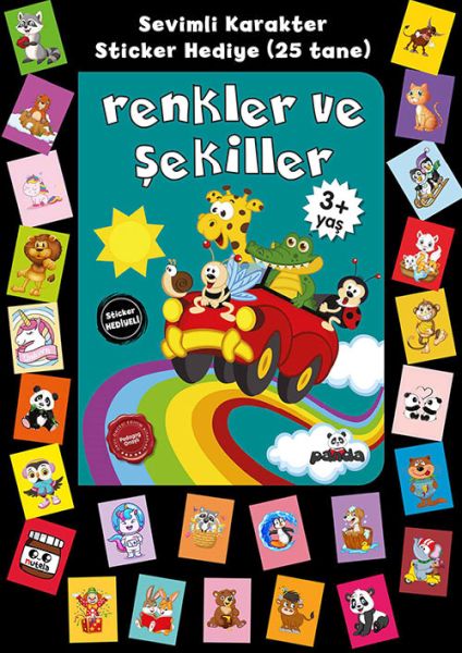 Stickerlı 3+ Yaş Renkler ve Şekiller Stickerlı 3+ Yaş Renkler ve Şekiller