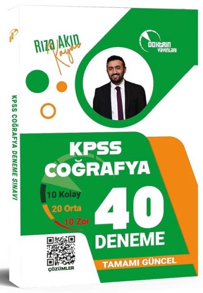 Doktrin KPSS Coğrafya 40 Deneme Çözümlü Doktrin KPSS Coğrafya 40 Deneme Çözümlü