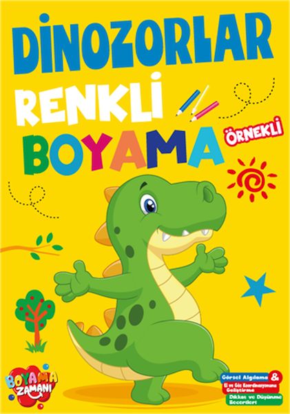 Renkli Boyama Dinozorlar Renkli Boyama Dinozorlar
