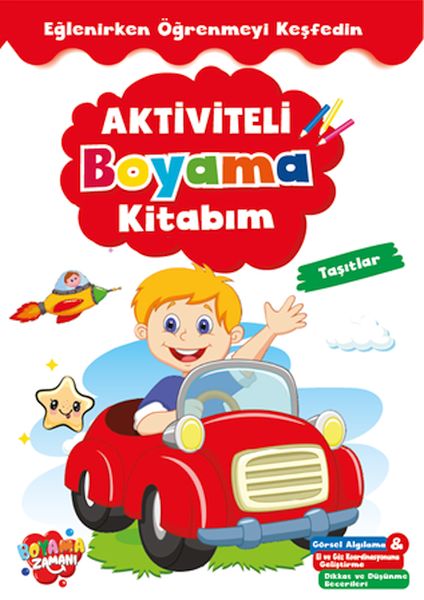 Aktiviteli Boyama Kitabı Taşıtlar Aktiviteli Boyama Kitabı Taşıtlar