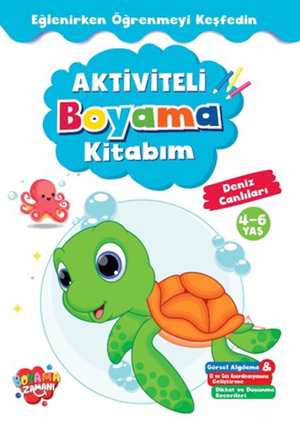 Aktiviteli Boyama Kitabı Deniz Canlıları Aktiviteli Boyama Kitabı Deniz Canlıları