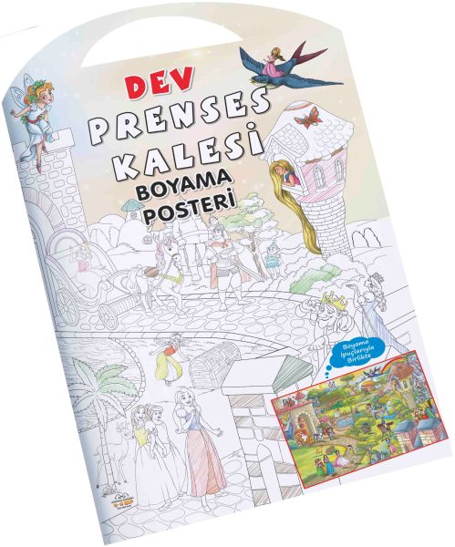 Prenses Kalesi Dev Boyama Posteri Prenses Kalesi Dev Boyama Posteri