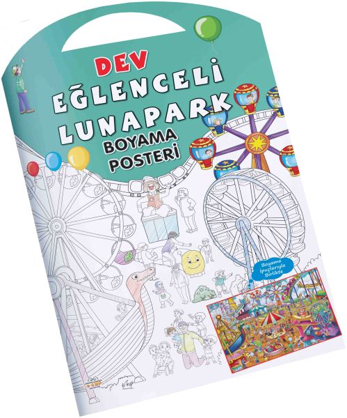Eğlenceli Lunapark Dev Boyama Posteri Eğlenceli Lunapark Dev Boyama Posteri